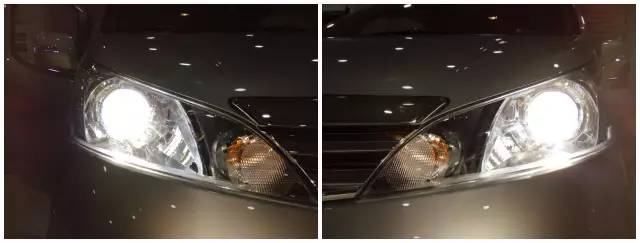 日产NV200车灯改装-阿帕7套装 升级后的大灯效果
